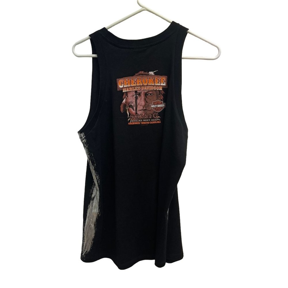 Harley-Davidson Cherokee NC Contoured Black Tank Top Size L